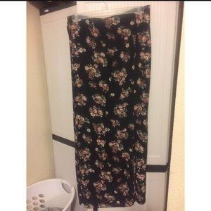 Flower print skirt
